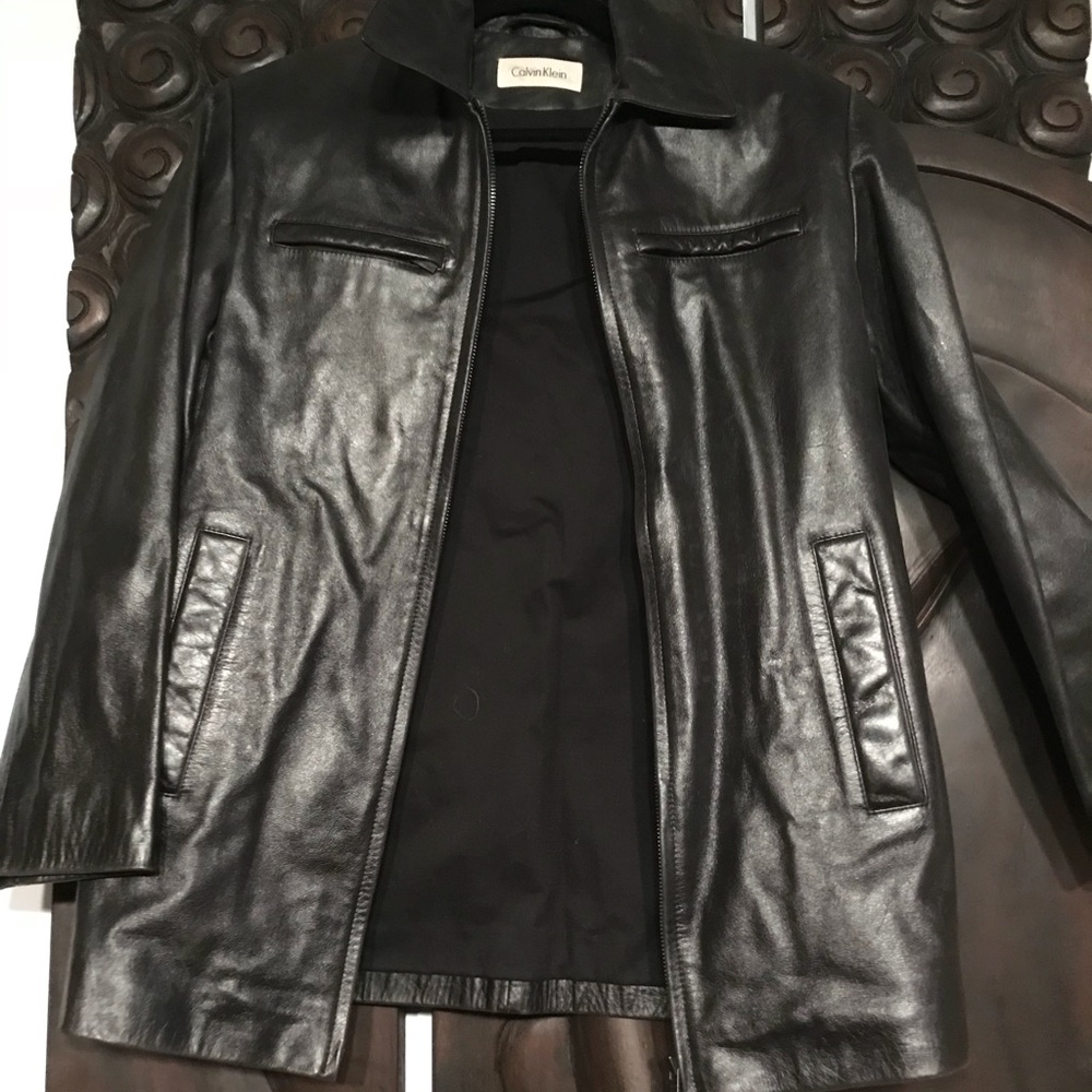 Calvin Klein leather jacket